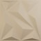 Ekena Millwork 19 5/8in. W x 19 5/8in. H Marquise EnduraWall Decorative 3D Wall Panel Covers 2.67 Sq. Ft. WP20X20MQGBE - alternate 1